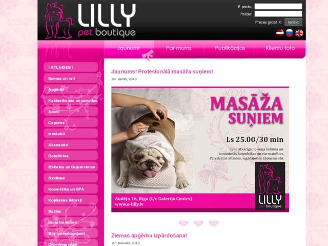 Lilly pet boutique salons, Kila, SIA